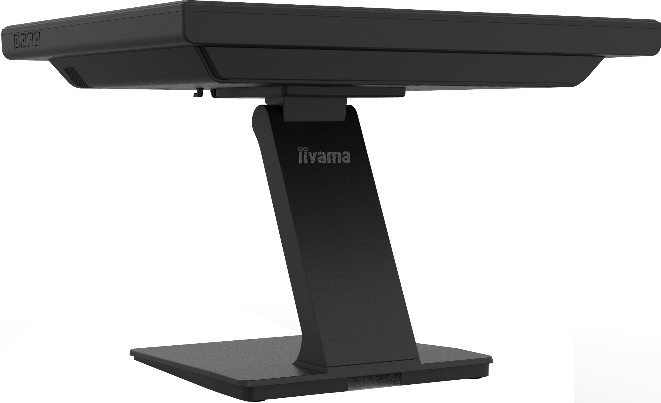 monitor, stativ, verstellbar, schwarz, rechteckig