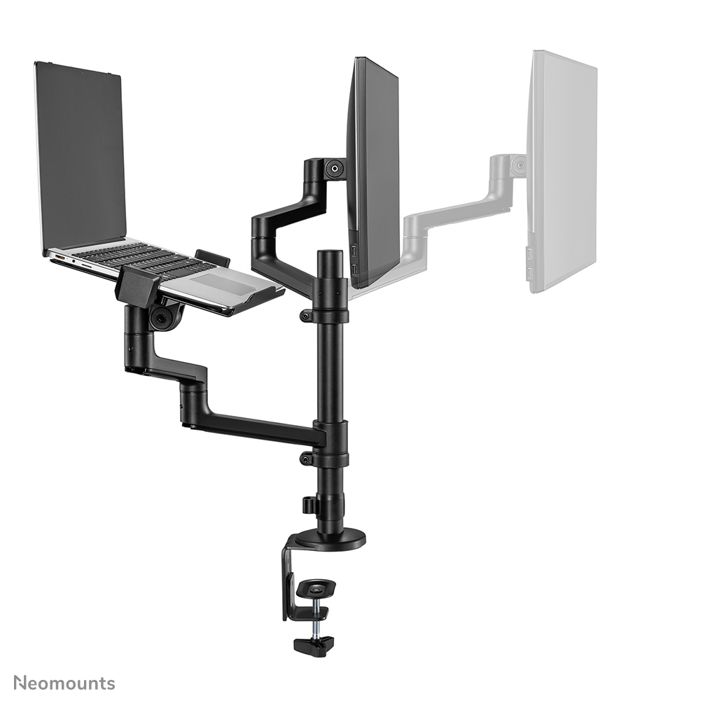 Neomounts Monitor-/Notebook-Tischhalterung - Notebook- & Monitorarm - Schwarz - Stahl - 29,5 cm (11.6") - 43,9 cm (17.3") - 68,6 cm (27")