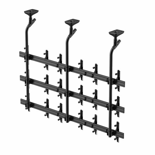 Wandhalterung, Metall, Schwarz, Mehrfachhalterung, Montageschienen
