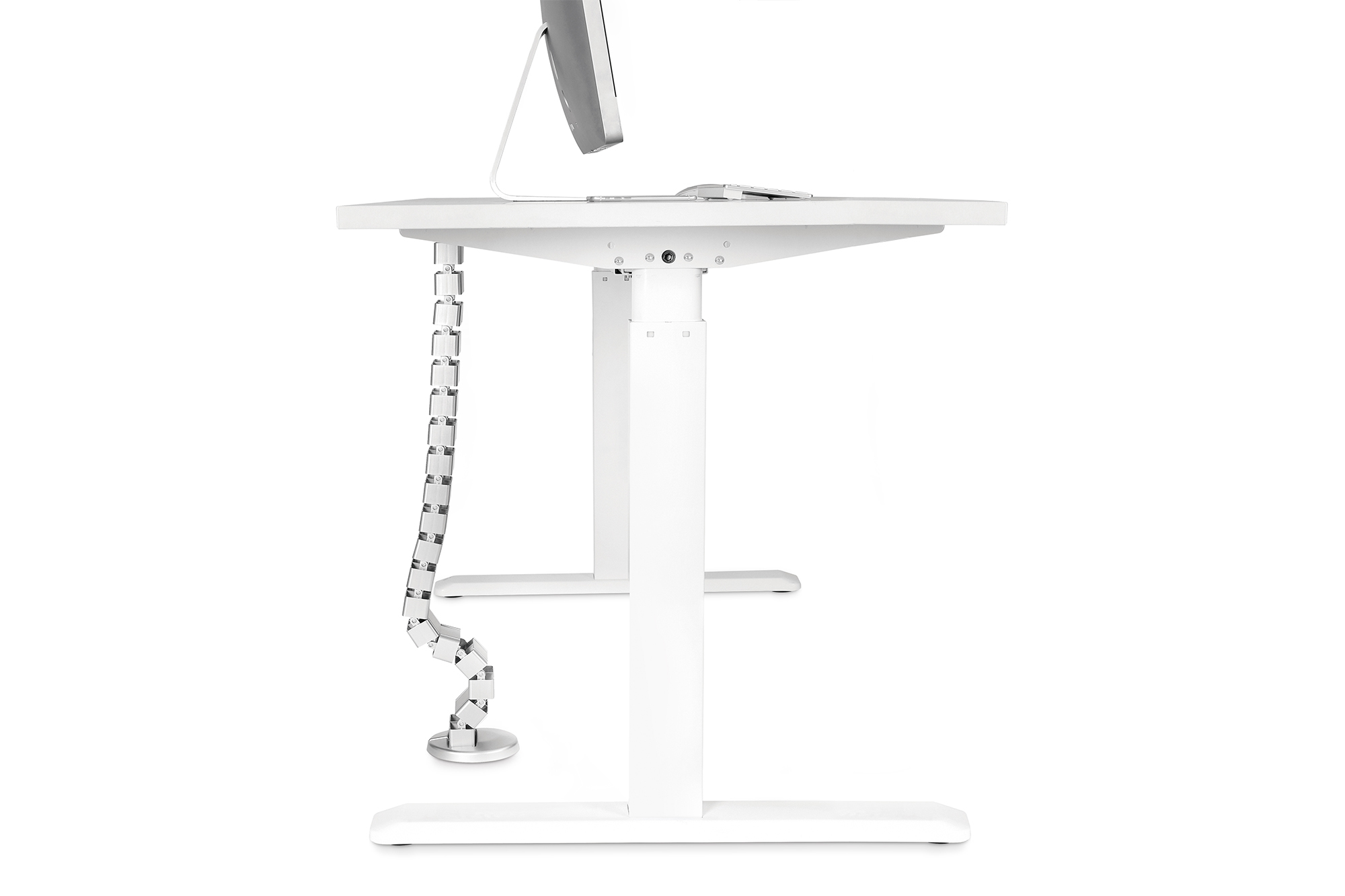 weiß, Schreibtisch, Monitor, verstellbar, Ständer