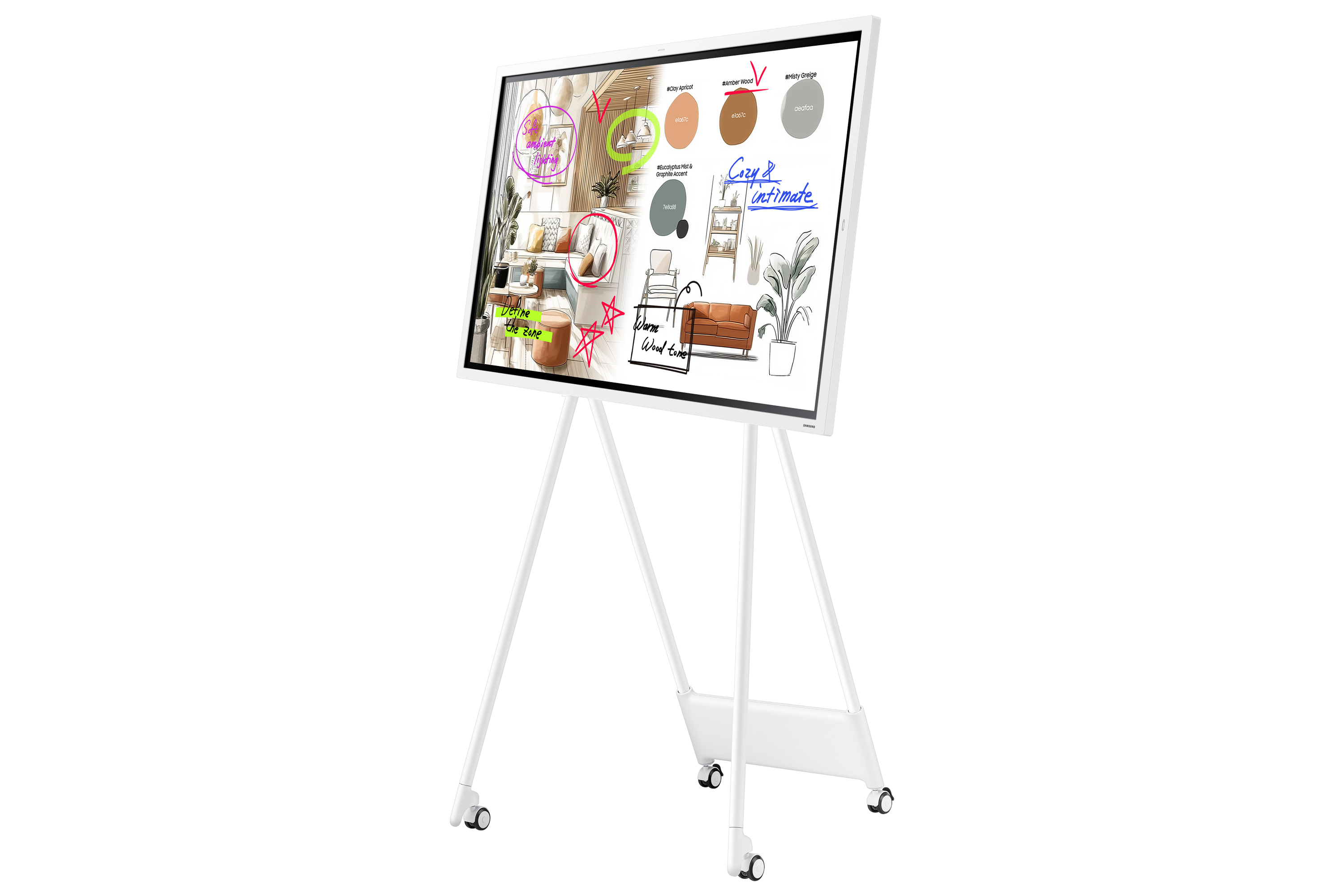 whiteboard, interaktives Board, dreifach-Stativ, beschichteter Rahmen, Marker auf der Tafel