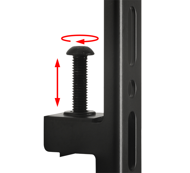 B-TECH SYSTEM X - Twin Screen VC Wall Mount with Webcam Shelf for 46-65" Displays BT8416/BS