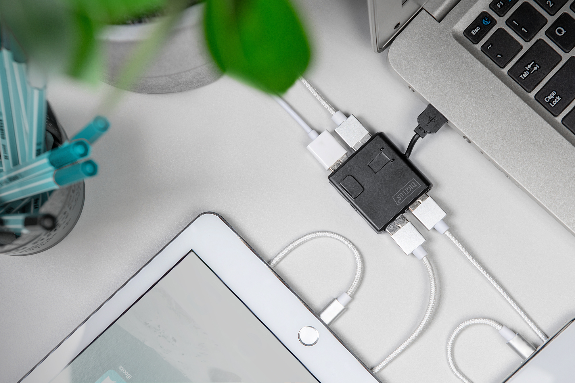 USB-Hub, Adapter, Kabel, Laptop, Tablet