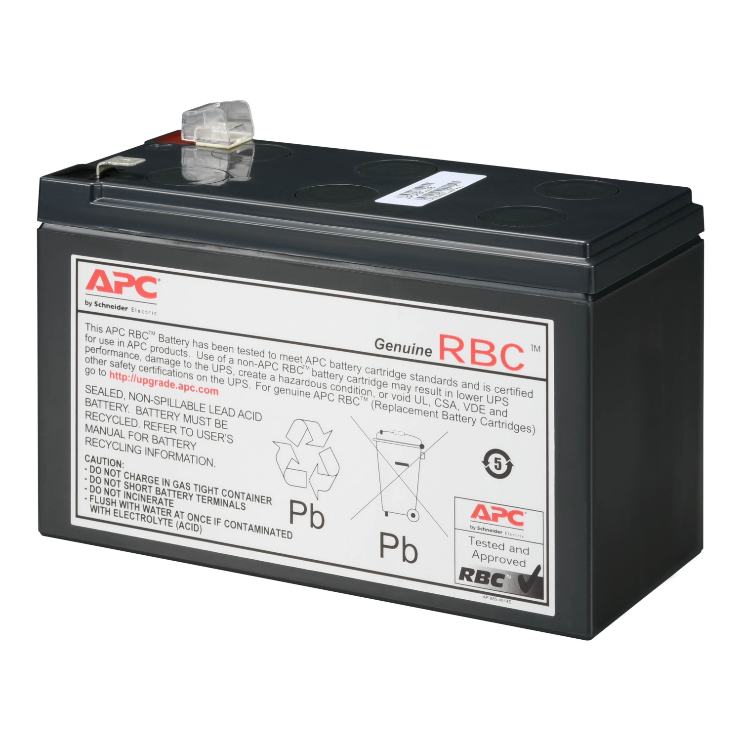 Batterie, Maintenance-Free, Lead-Acid, UPS-Batterie, RBC Beschriftung