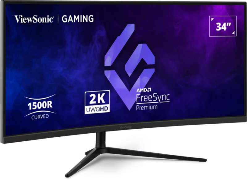 Gaming-Monitor, 34-Zoll, 2K UWQHD, curved, AMD FreeSync