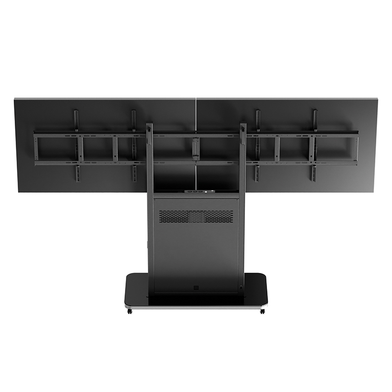 HAGOR Pro-Tower L  Dual schwarz Moebel, Tabelle, Bildschirm, Kabinett, Überwachen