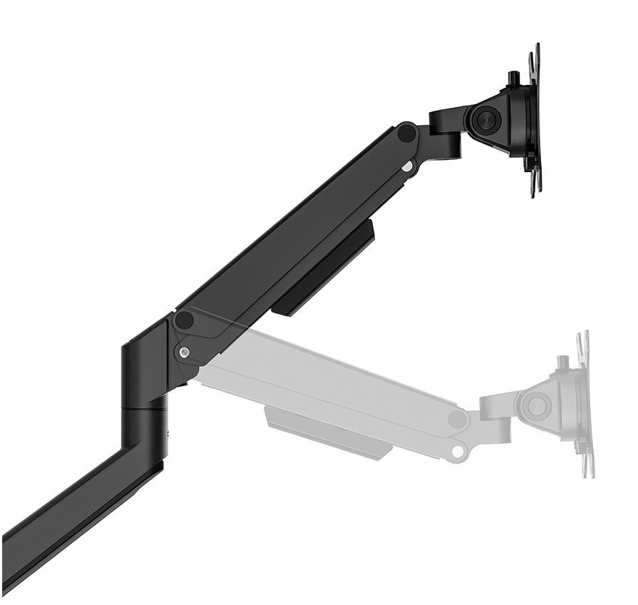 Neomounts S Tischhalterung duo 100x100 9kg/17-32"/schwarz/voll beweglich