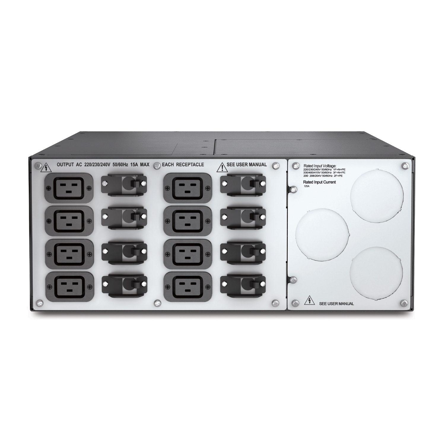Stromspeicher, Power-Verteilung, Rack-System, US-Steckdosen, Schaltschrank
