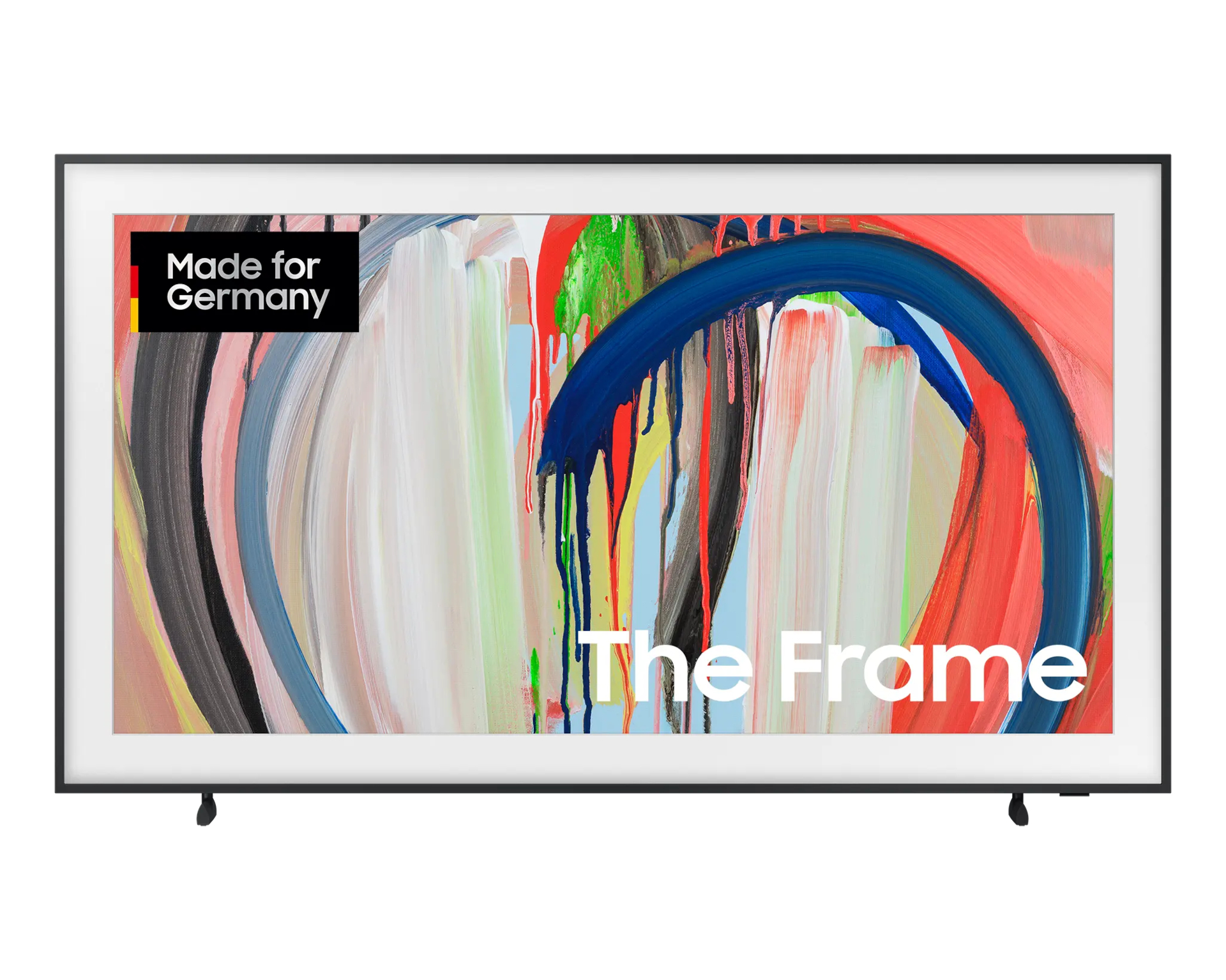 LED-TV, Abstract, Multicolor, Framed, Artprint