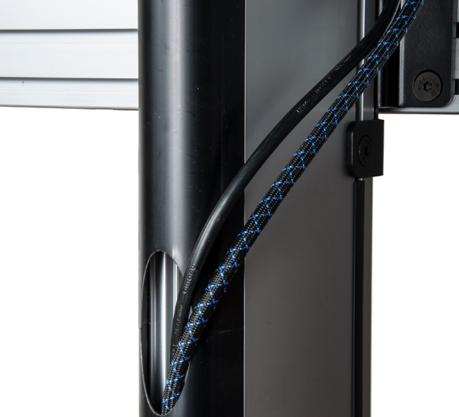 B-TECH SYSTEM X - Floor Stand for Unilumin UpanelS 4x4 DVLED Videowalls BT93UNIUPS-S-4X4/BB