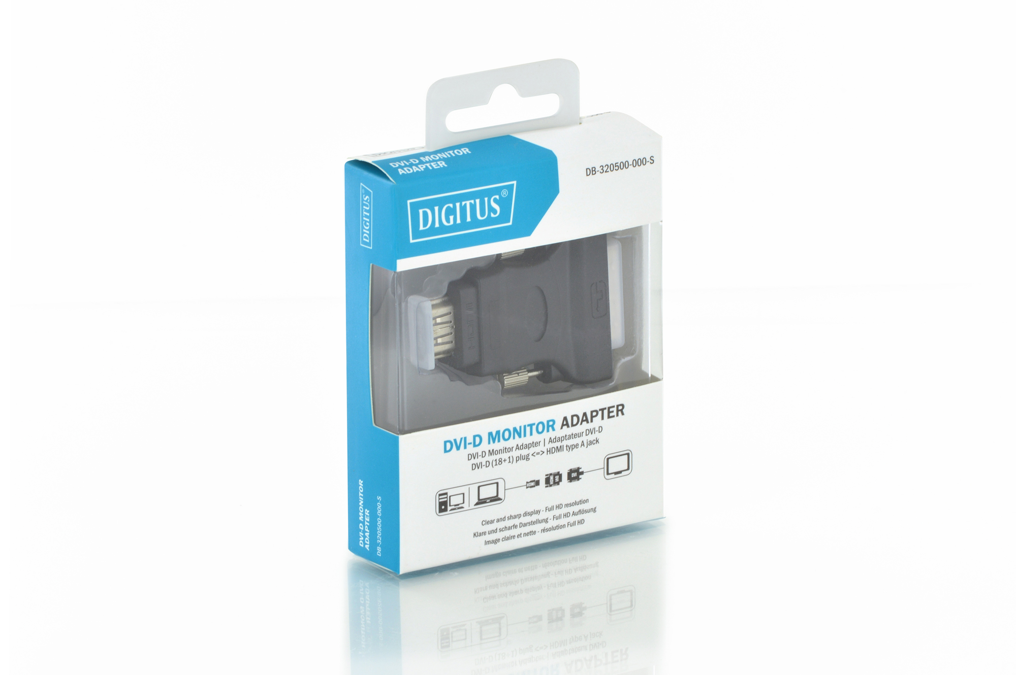 DIGITUS DVI Adapter, DVI(18+1) - HDMI Typ A St/Bu