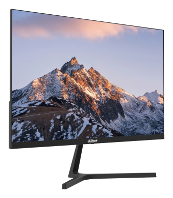 monitor, 24-inch, LED, mountain image, edge-to-edge display