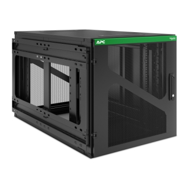 APC NetShelter 12U Wallmount Rack Enclosure Cabinet Side Mount UPS Depth