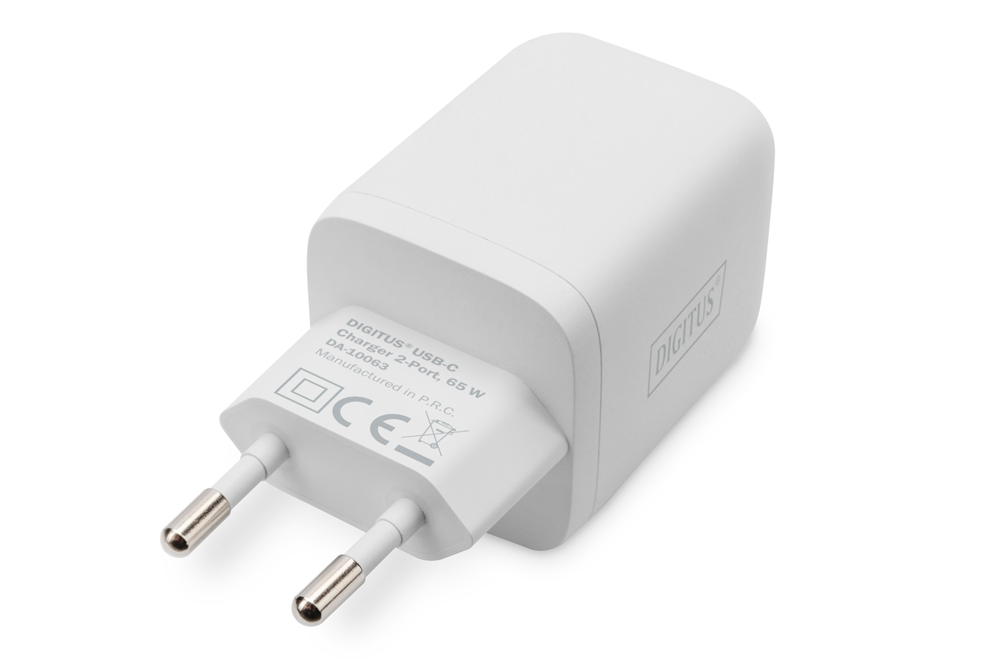DIGITUS DA-10063 USB-C Ladegerät, 2-Port, 65W GaN DIGITUS DA-10063 USB-C Ladegerät, 2-Port, 65W GaN