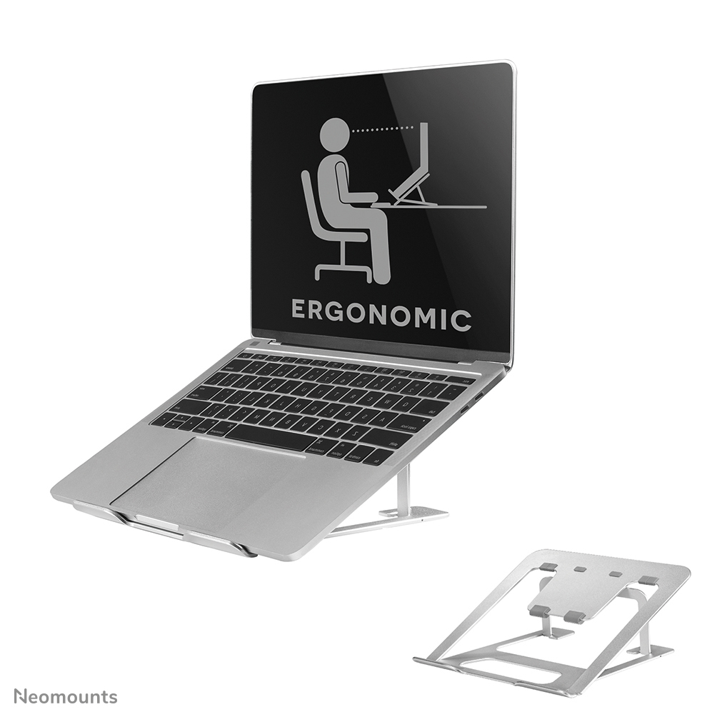 Neomounts NSLS085SILVER Laptop-Halterung 10-17" - faltbar - kompakt - universal Neomounts NSLS085SILVER Laptop-Halterung 10-17" - faltbar - kompakt - universal