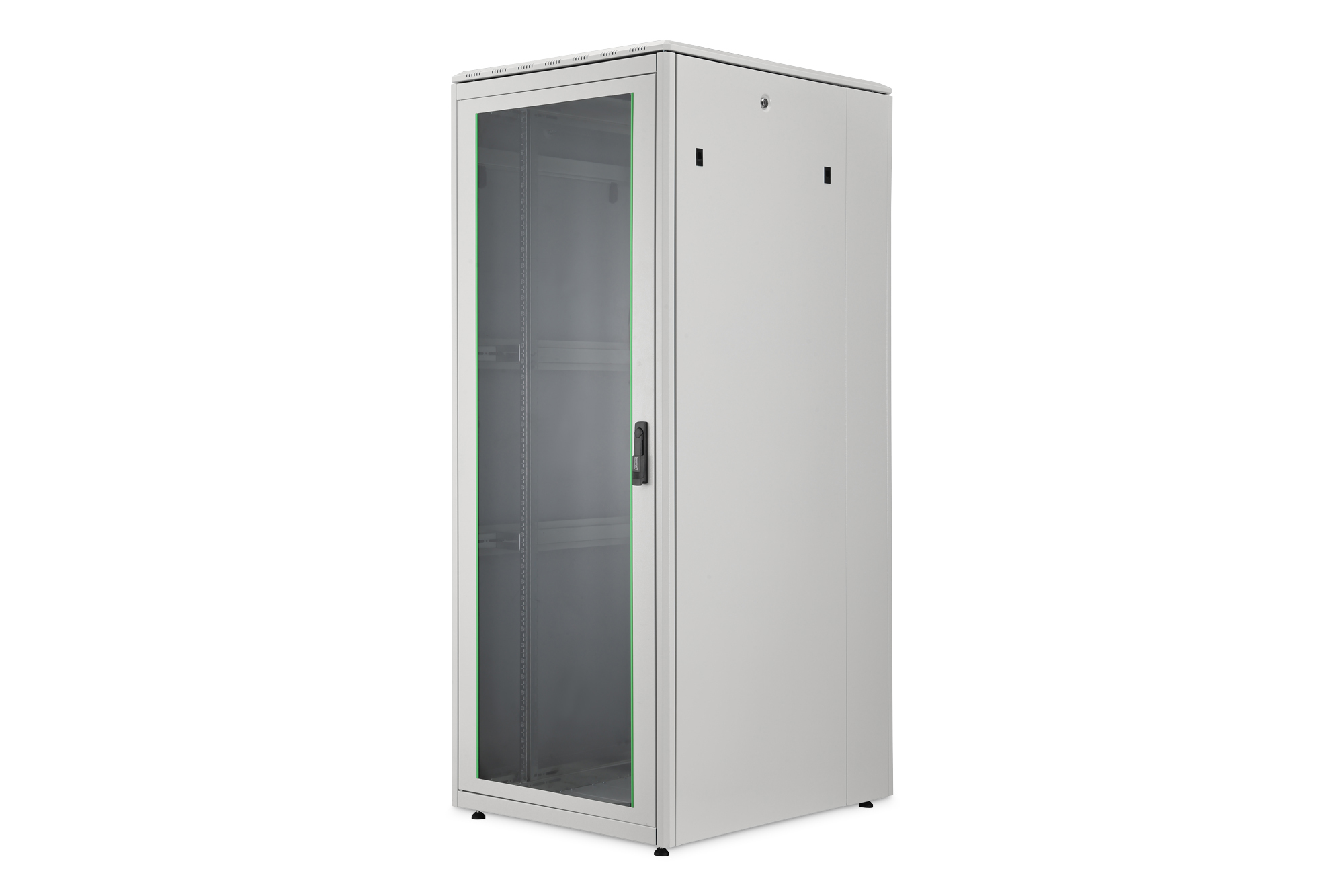 Schrank, Serverrack, Glasfront, Vitrine, Gehäuse