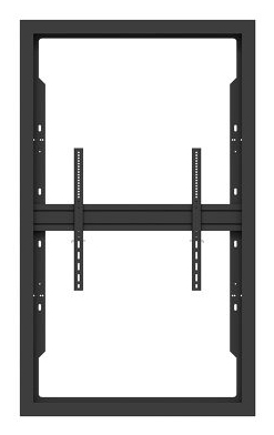TV-Wandhalterung, schwarzes Metall, Wandmontage, verstellbare Halterung