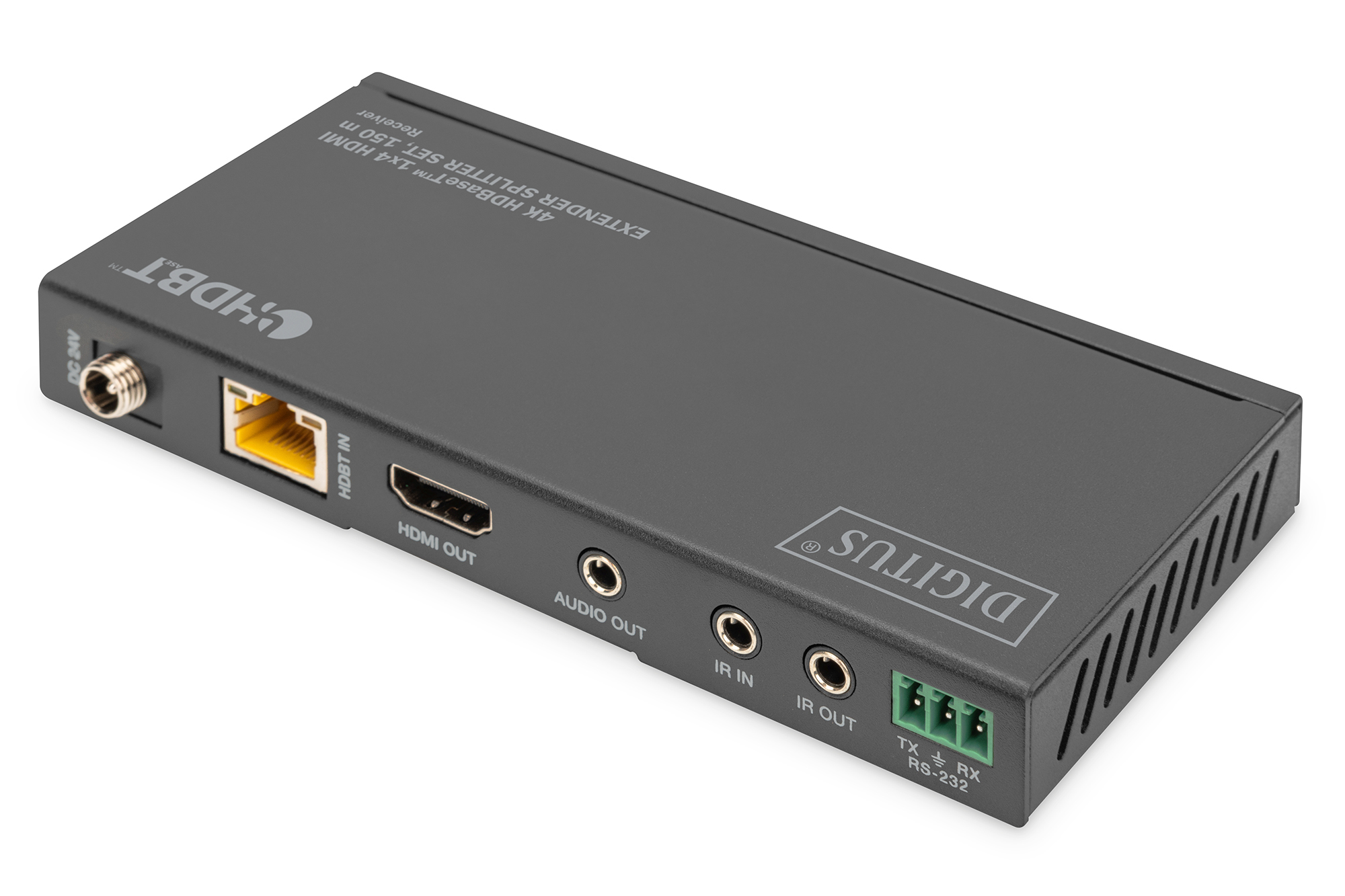 DIGITUS 4K HDBaseT™ 1x4 HDMI Extender Splitter Set, 150 m