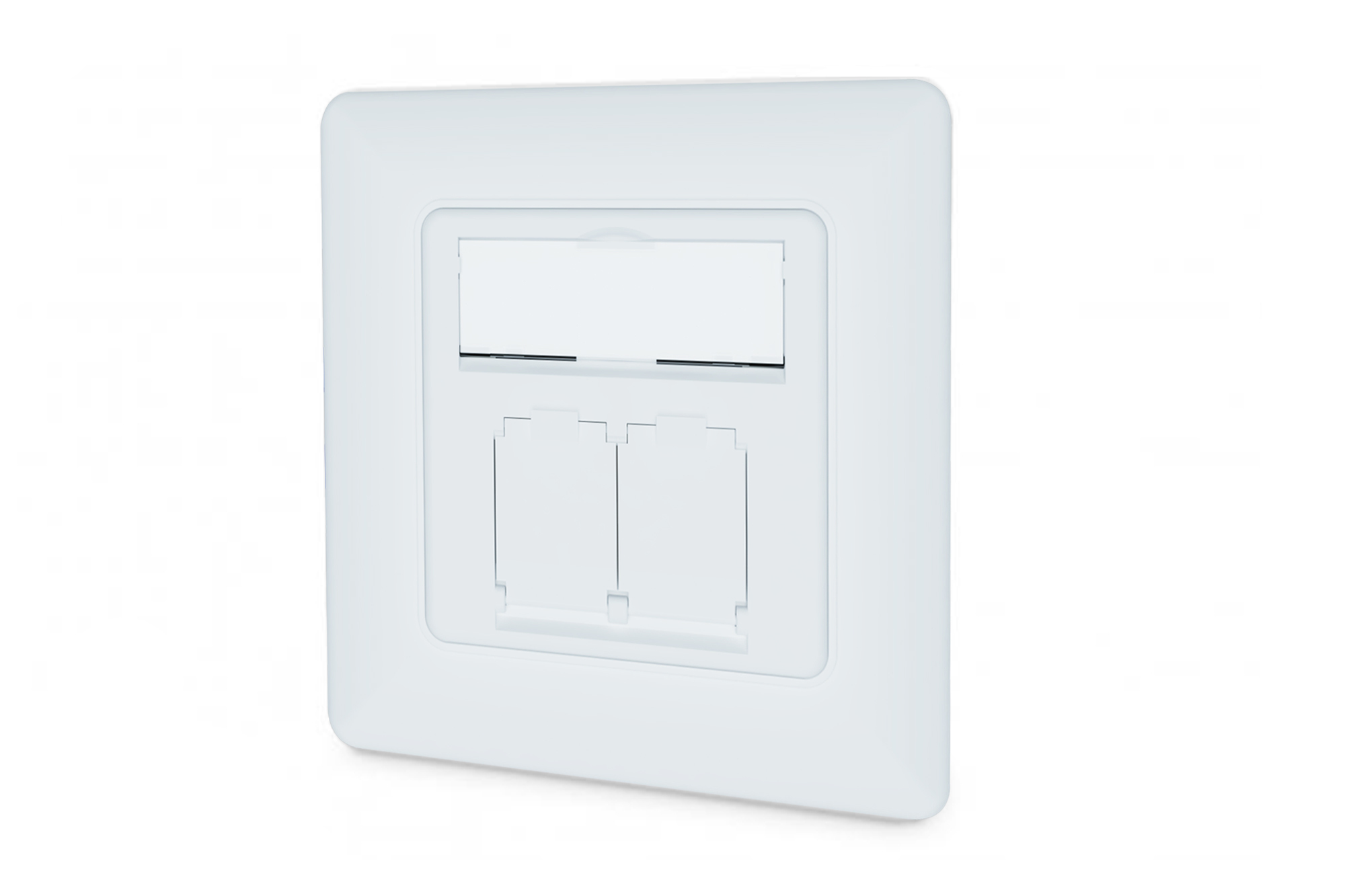 DIGITUS DN-9010/8-2 CAT 6A Klasse EA Netzwerkdose, designkompatibel, geschirmt, Unterputz Elektrisches Gerät, Schalter