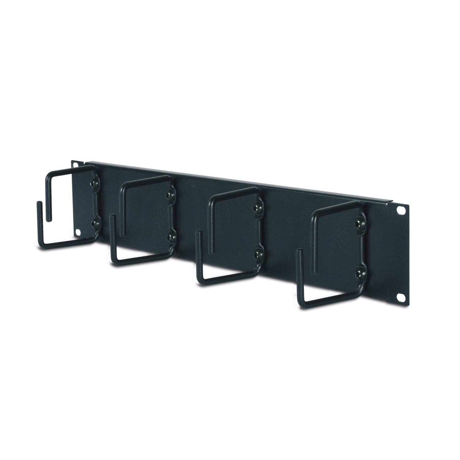 Hakenleiste, Metallhalterung, 3 Haken, Wandmontage, Schwarz