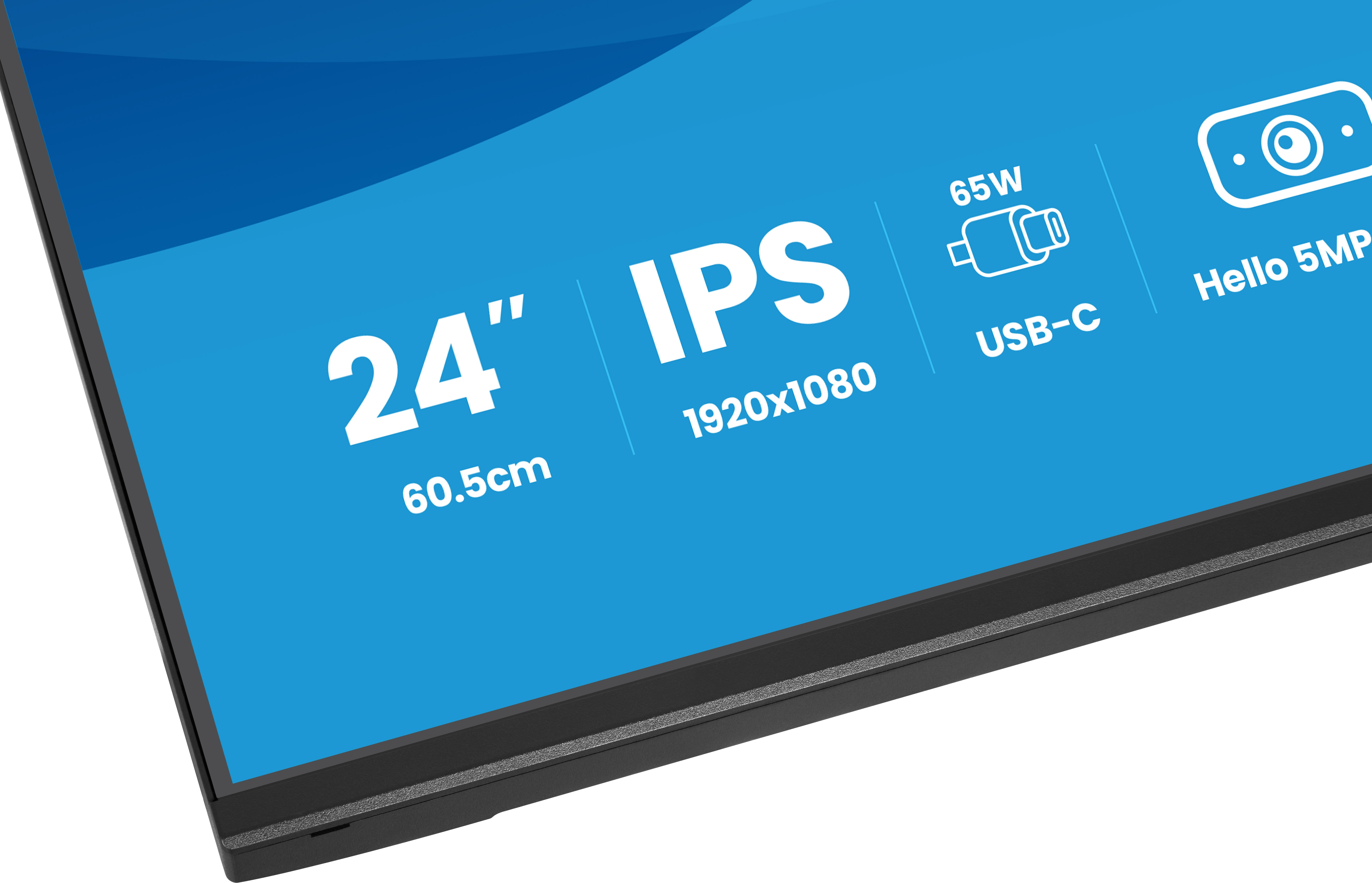 Monitor, 24 Zoll, IPS, 1920x1080, USB-C