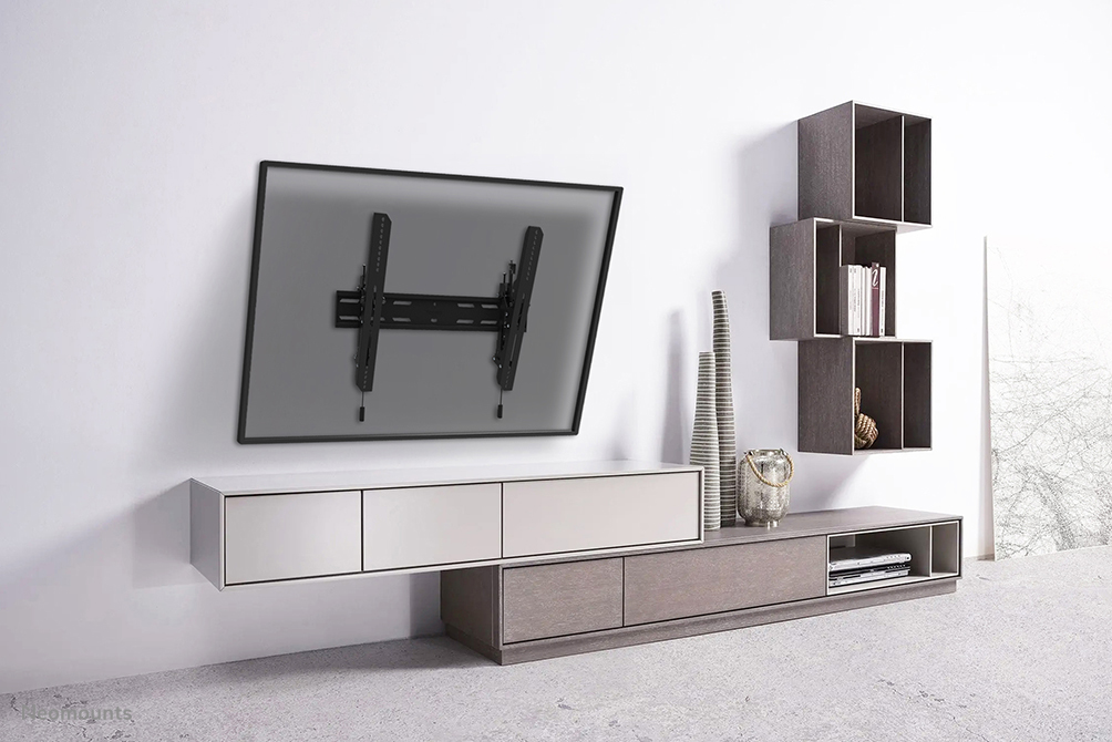 Neomounts Select TV-Wandhalterung - 101,6 cm (40 Zoll) - 2,08 m (82 Zoll) - 100 x 100 mm - 600 x 400 mm - 0 - 12 Grad  - Schwarz