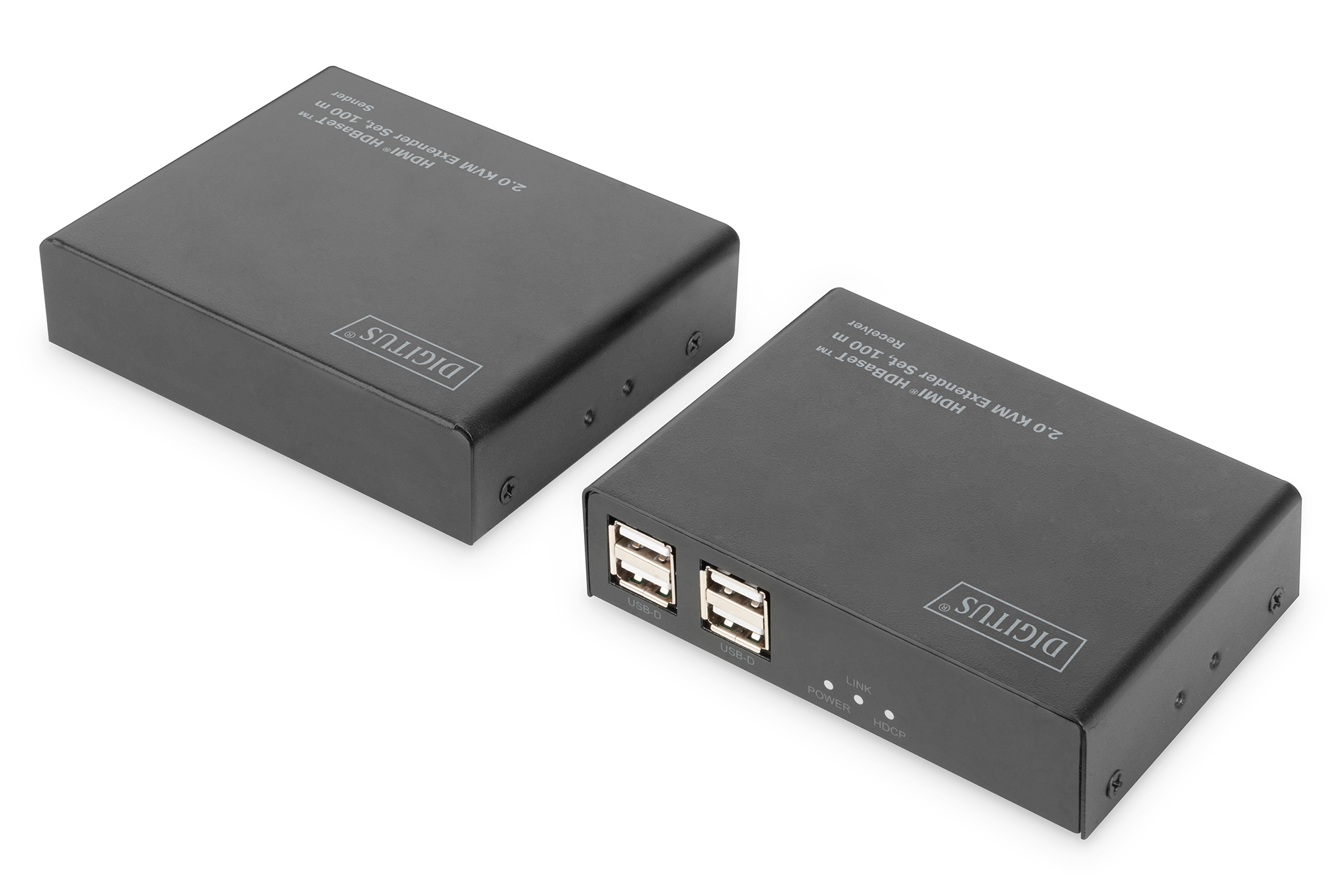 DIGITUS 4K HDMI HDBaseT™ 2.0 KVM Extender Set, 100 m