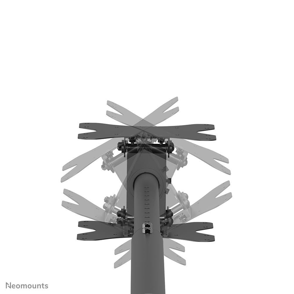 Neomounts TV Deckenhalterung für zwei Bildschirme, neigbar, schwenkbar, drehbar (VESA 200x200) CL35-340BL22