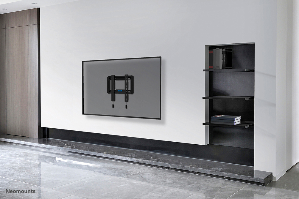 TV-Halterung, Wandhalterung, Flachbildschirm, Wohnzimmer, Nische