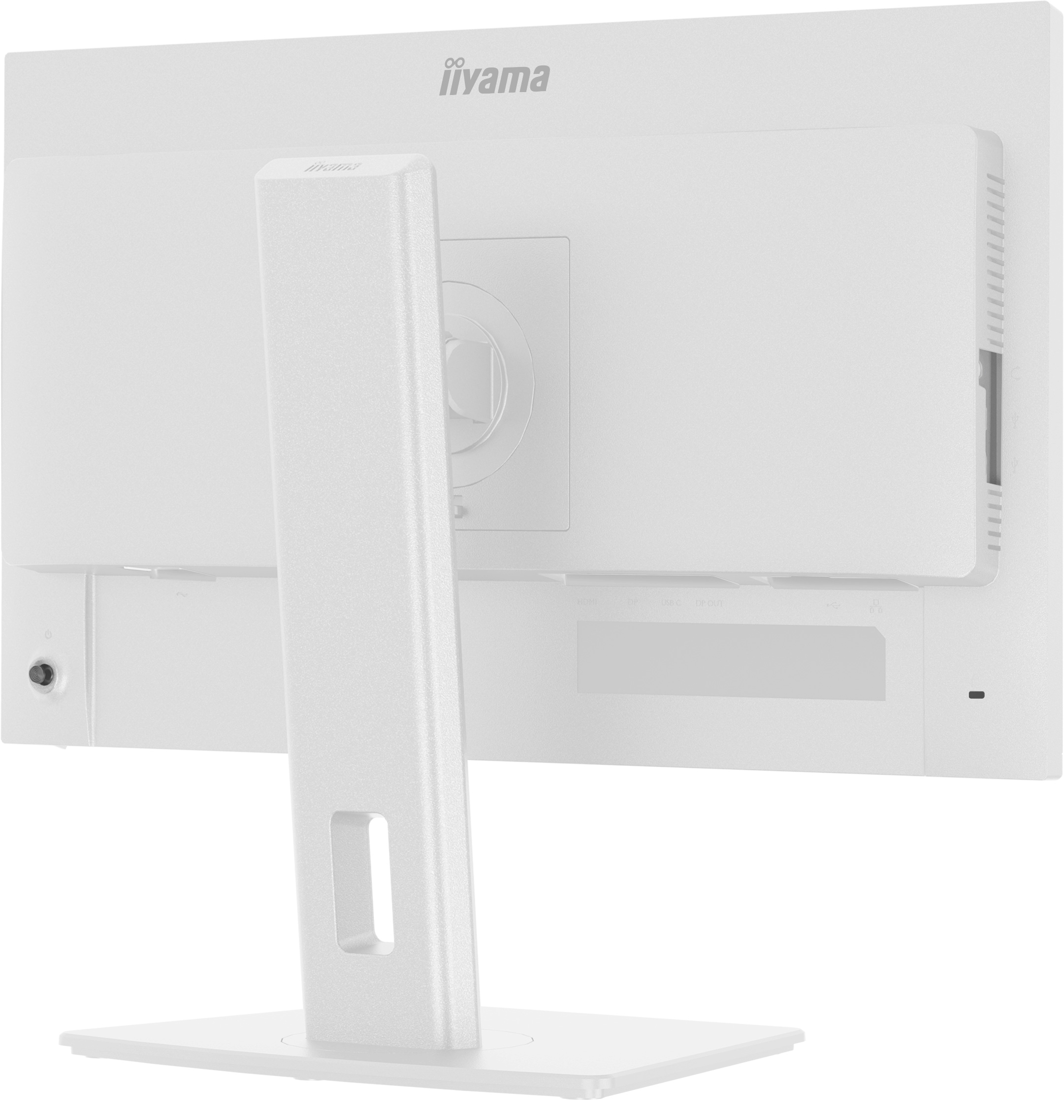 Monitor,  Stand,  White,  Flat panel,  Back view