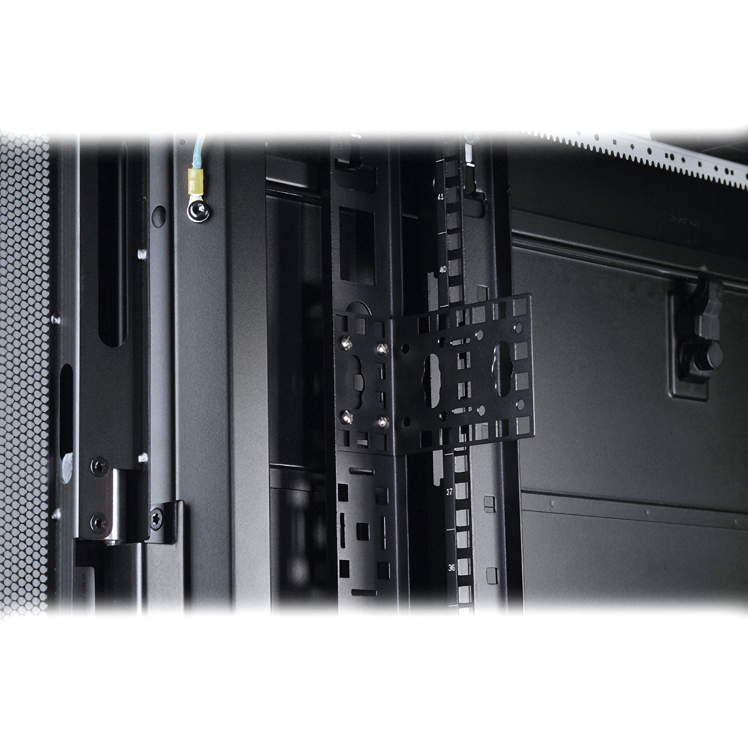 rack, montage, server, metall, schrank