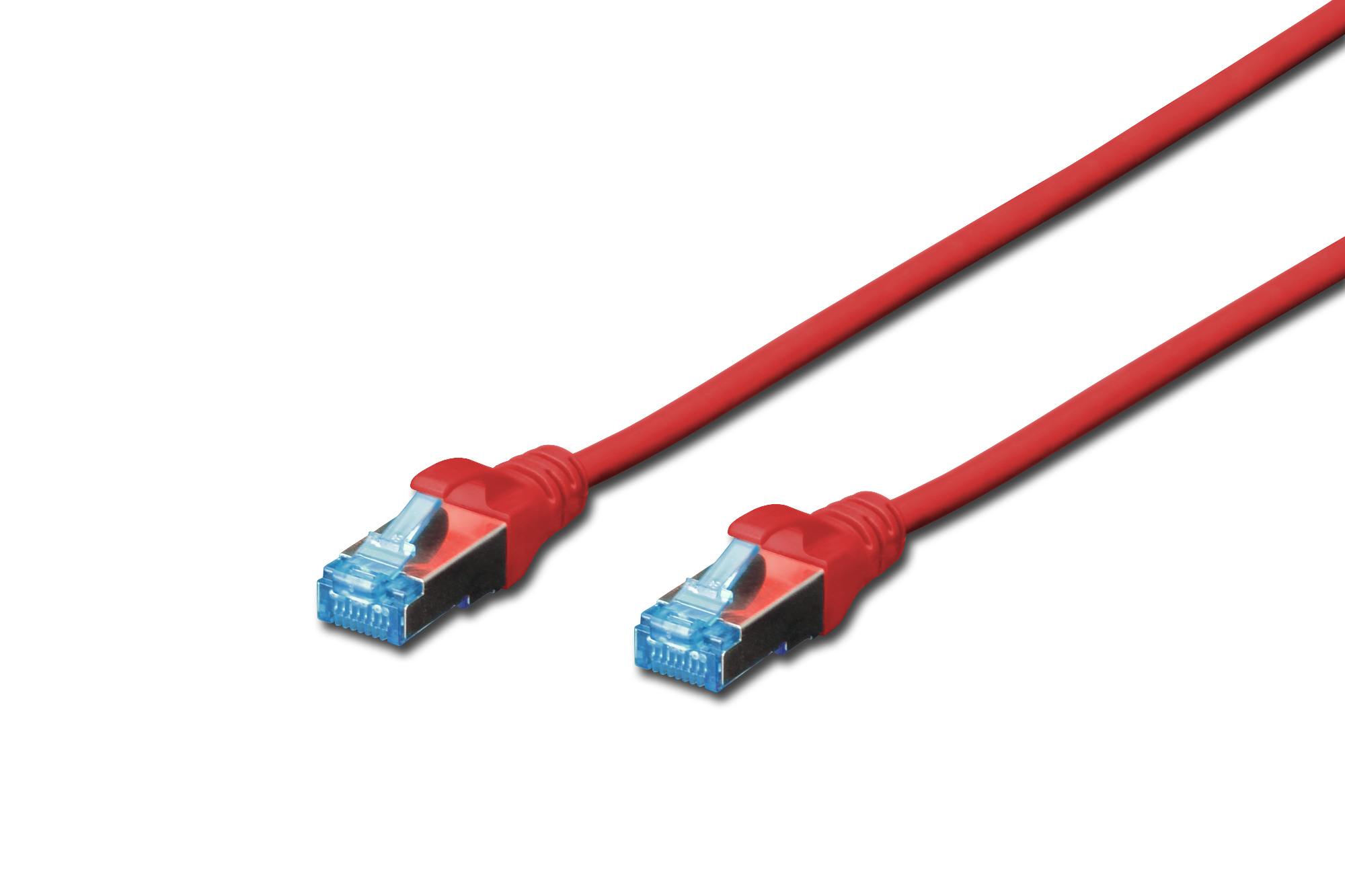 Ethernet, RJ45, Cat5e, Kabel, Rot