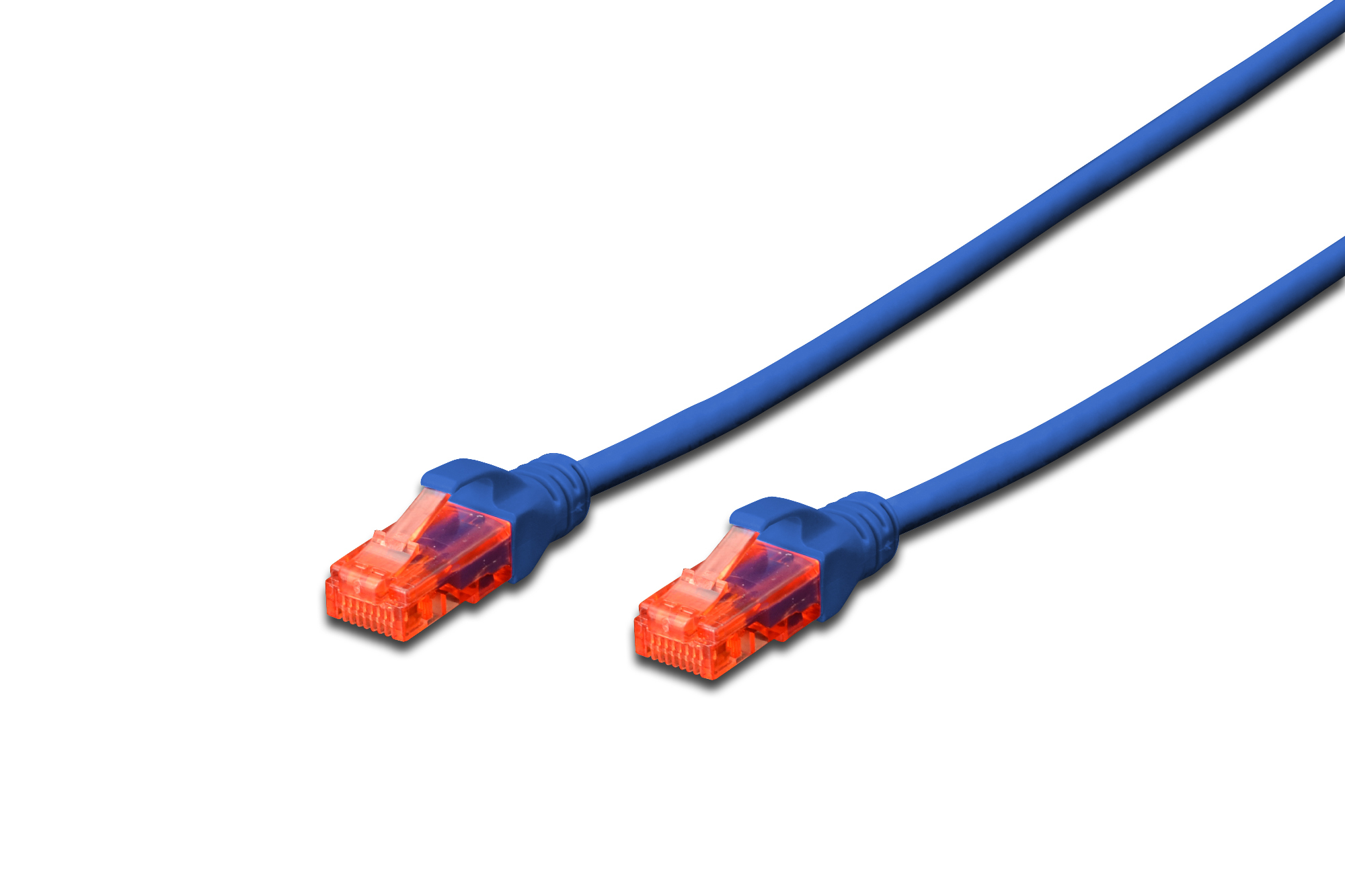DIGITUS DK-1617-0025/B Patchkabel CAT 6 U-UTP, Länge 0,25 m, Farbe Blau