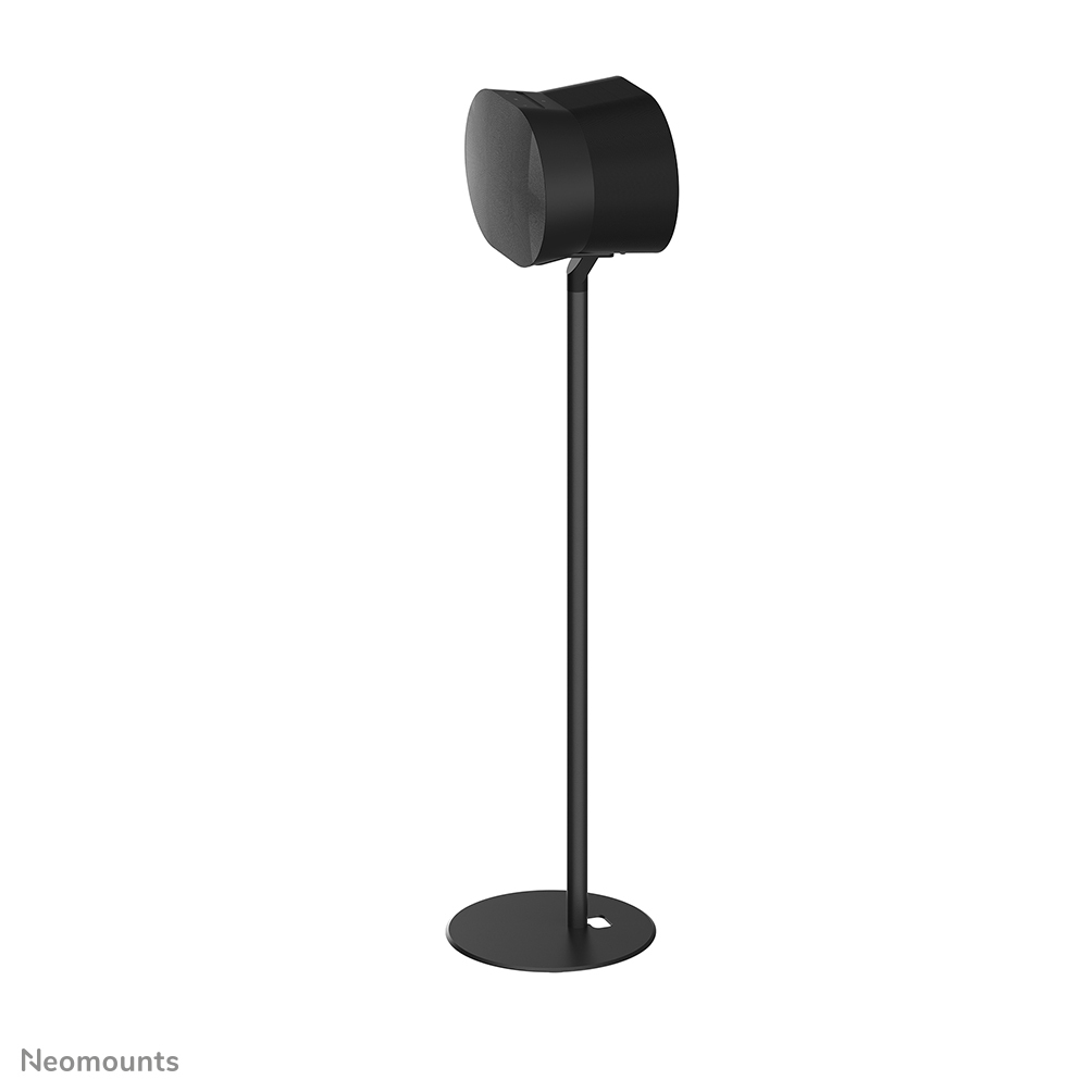 IKEA Neomounts?, schwarze Bodenlampe, verstellbare Lampe, runde Basis, minimalistisches Design