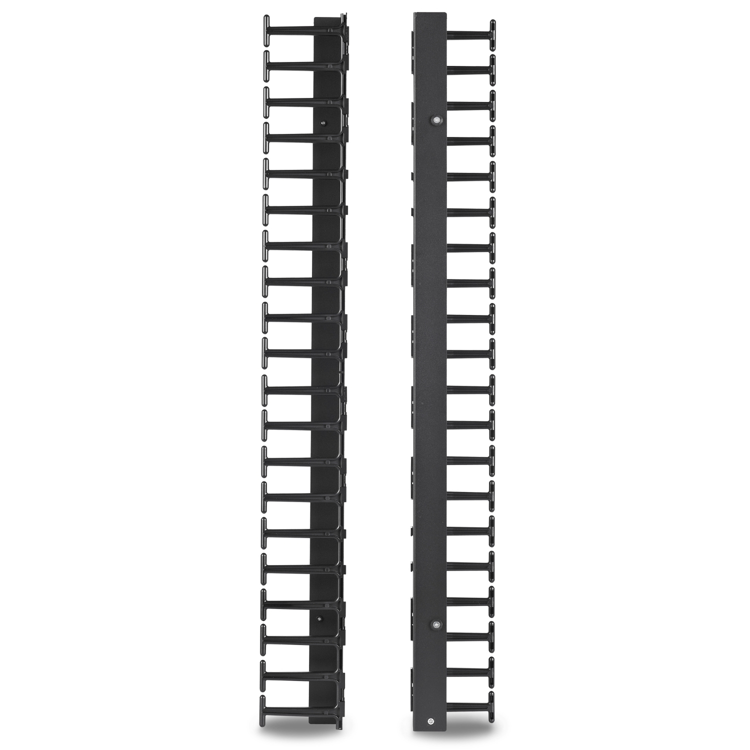 Regalstab, Kabelkanal, Rack, Stahl, Schwarz