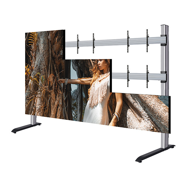 B-TECH SYSTEM X - 163 inch LG LSAC LED Bloc Ultimate Freestanding Videowall Display BT9370-LG-LSAC-3X3/BB B-TECH SYSTEM X - 163 inch LG LSAC LED Bloc Ultimate Freestanding Videowall Display BT9370-LG-LSAC-3X3/BB