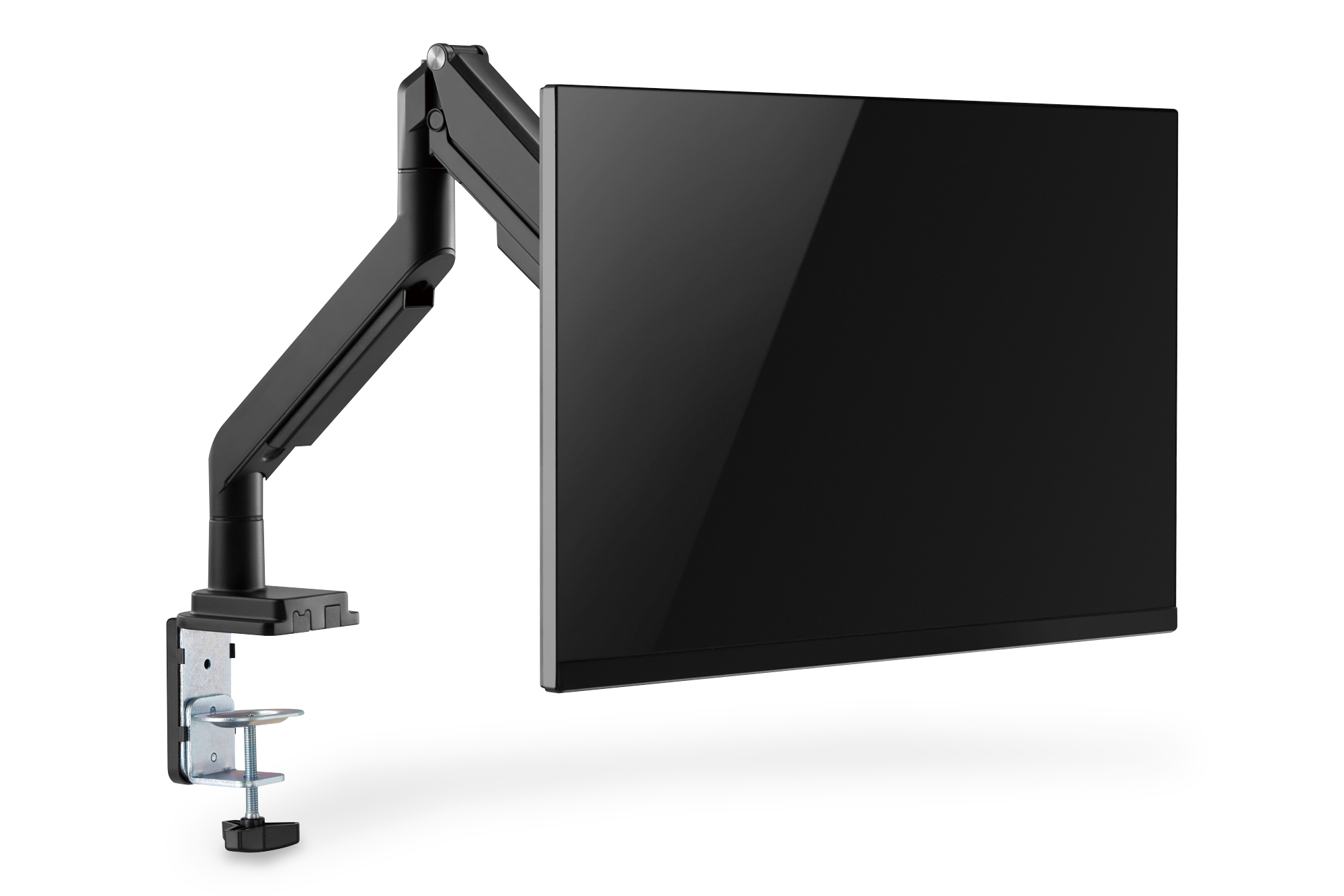 monitor arm, desk mount, articulating arm, VESA mount, schwarz
