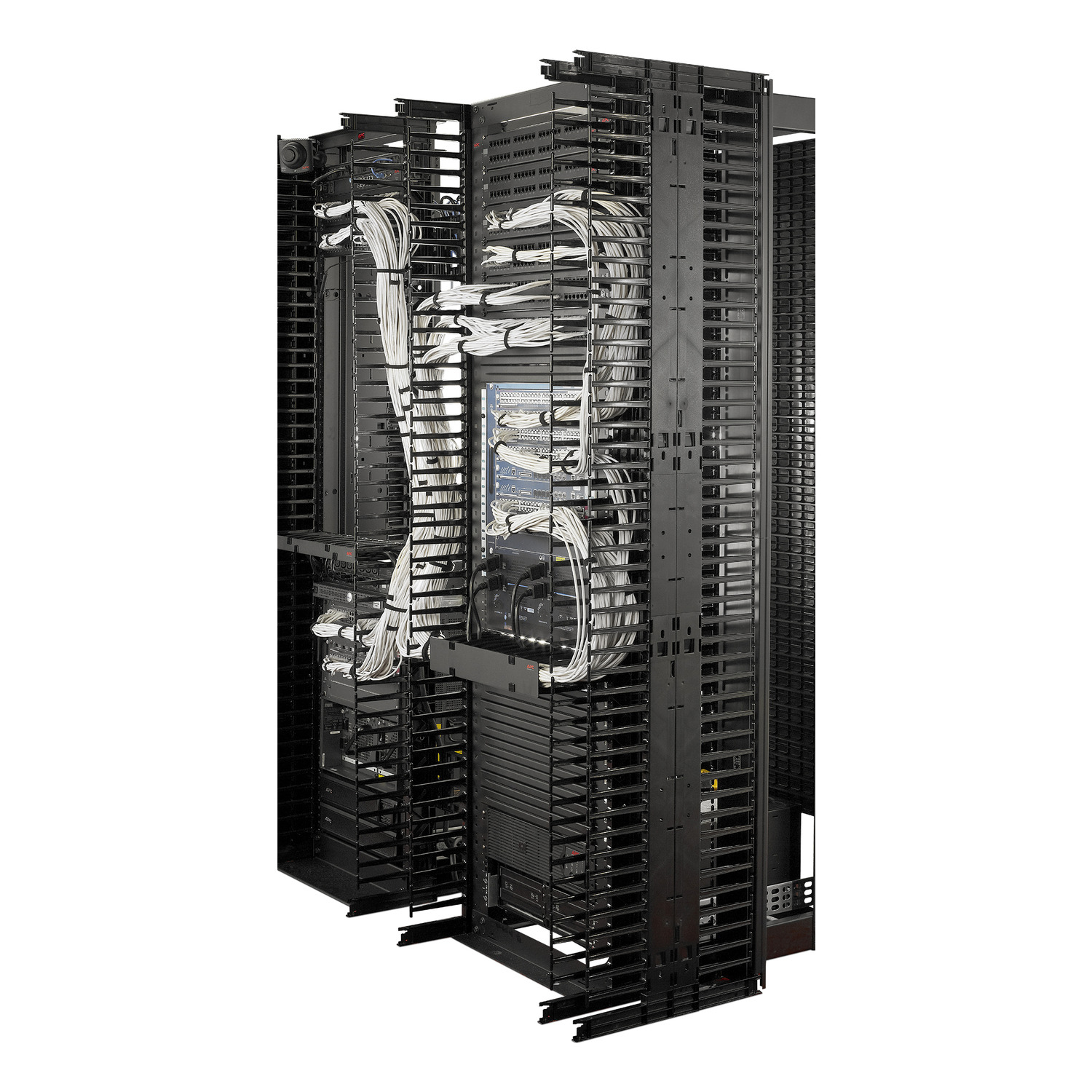 Serverrack, Rackenschrank, Netzwerkhardware, Verkabelung, Elektronikhardware