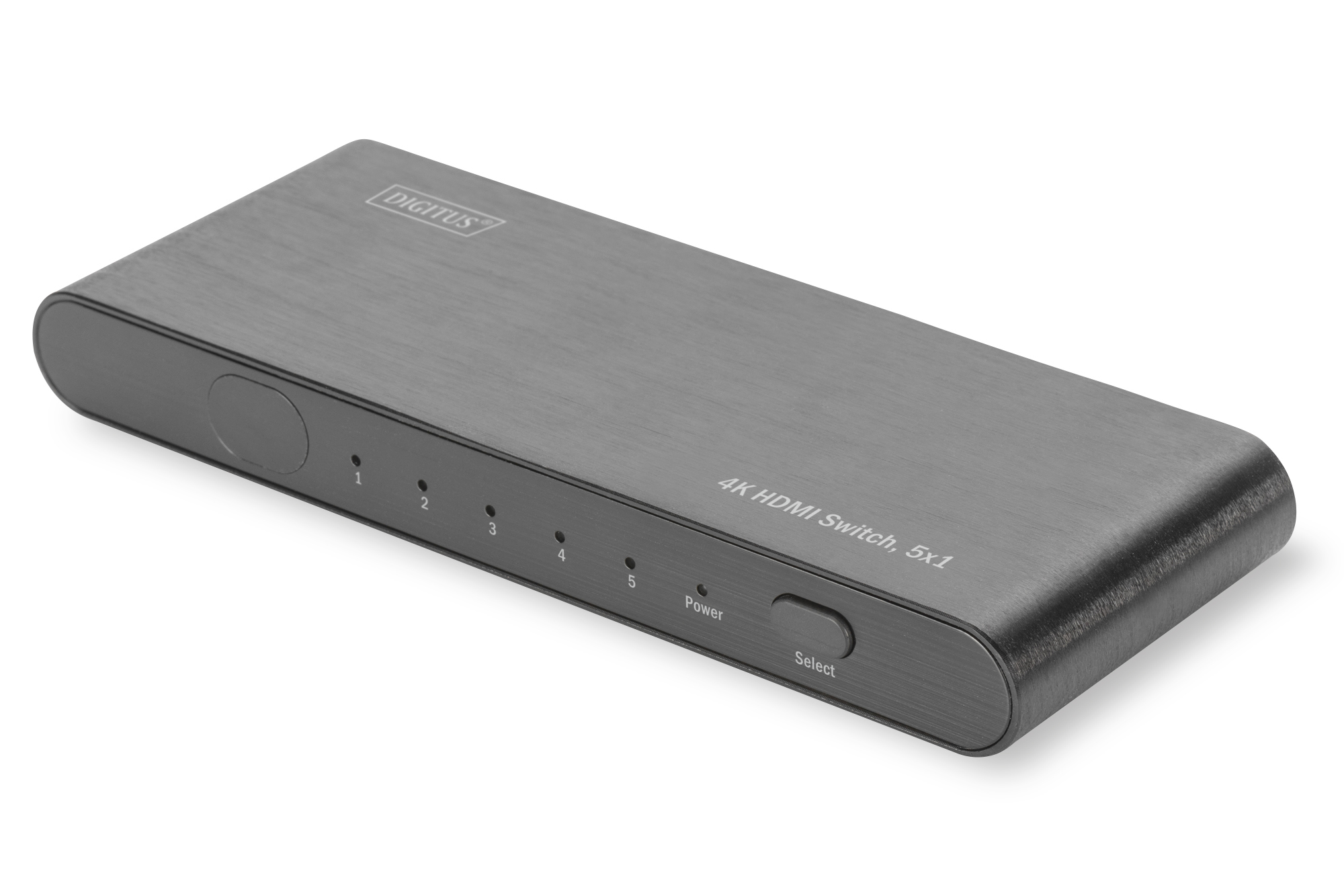 DIGITUS Switch  5/1Port 4K HDMI Switch 60Hz Full 3D          Aluminiumgehäuse schwarz DS-45317