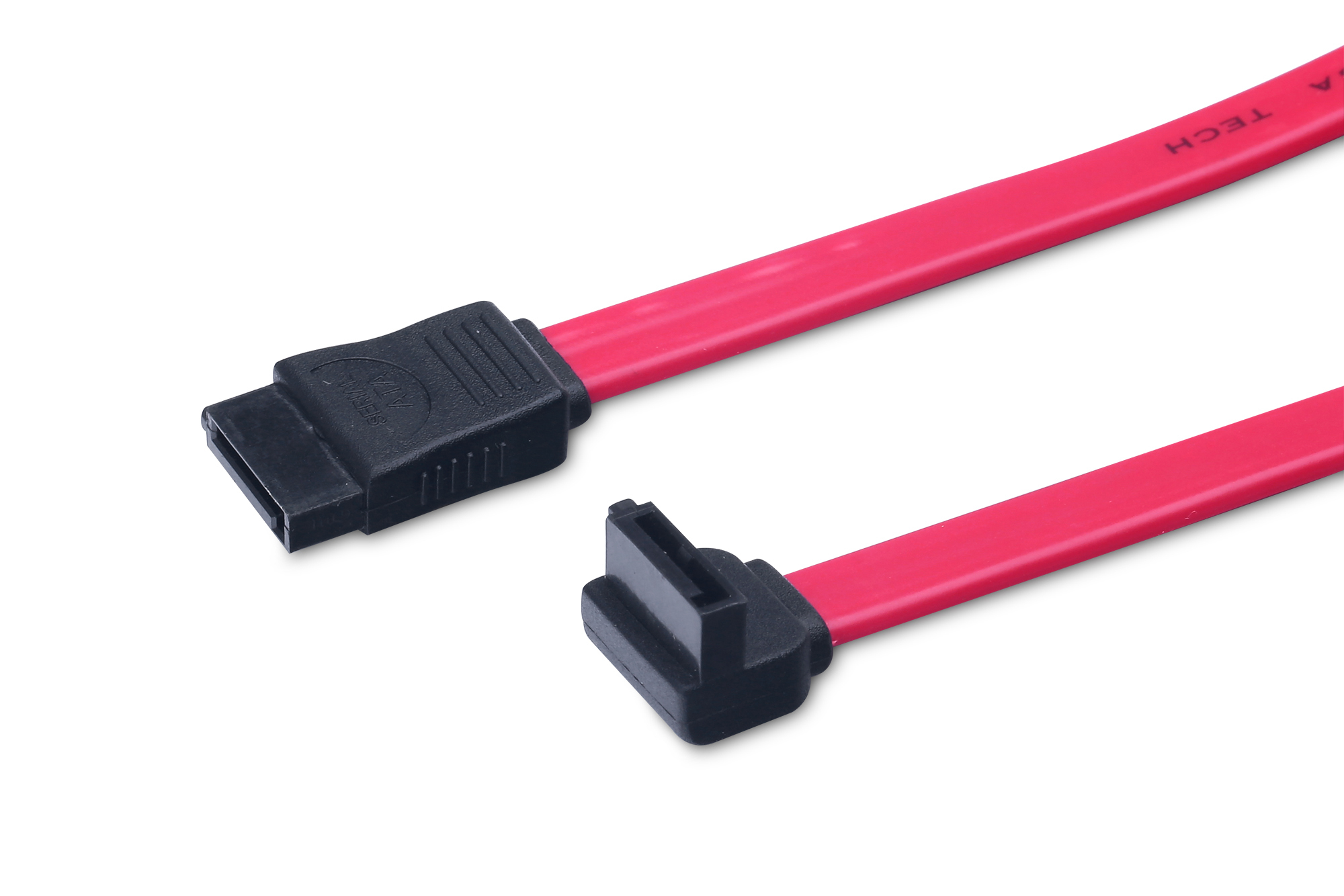SATA-Kabel, Datenkabel, Rot, Flachkabel, Adapter-Stecker
