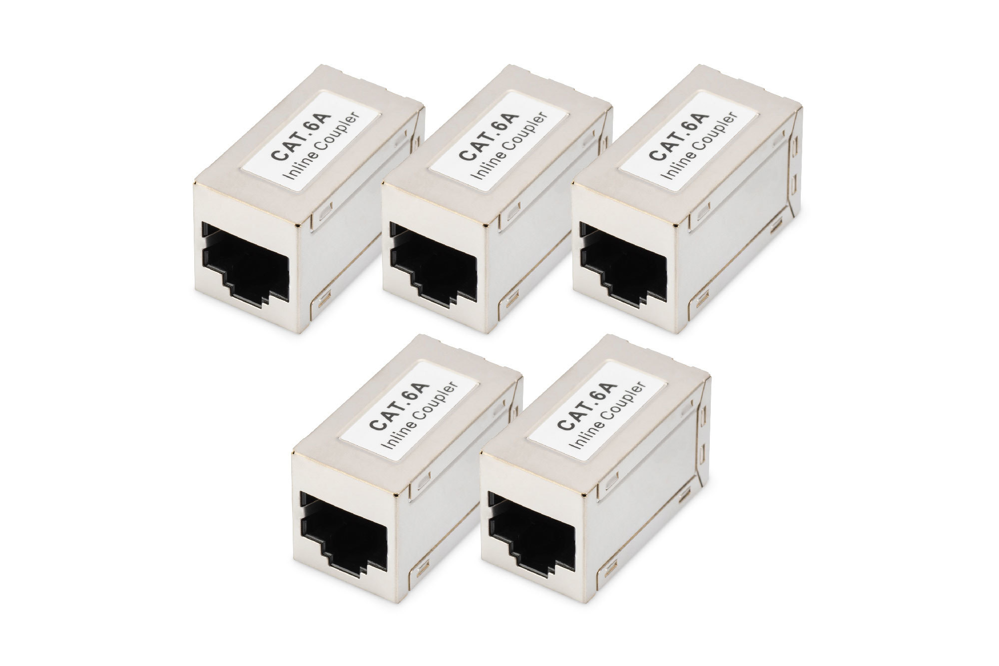 DIGITUS DN-93905-5 CAT 6A Modulare Kupplung, geschirmt - 5 Stk. DIGITUS DN-93905-5 CAT 6A Modulare Kupplung, geschirmt - 5 Stk.