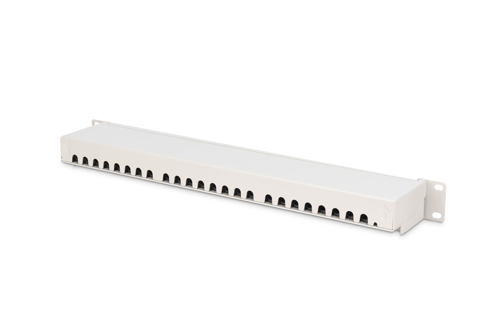 DIGITUS DN-91624S-EA Patch Panel CAT 6A Patch Panel, geschirmt,1HE, 24-Port, 8P8C, RAL 7035, DN-91624S-EA Elektronik, Hardware