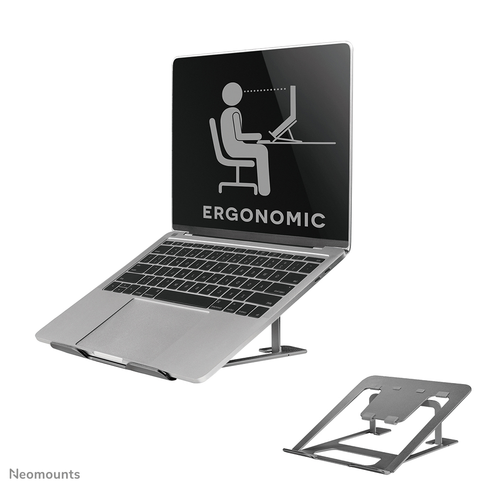 Neomounts NSLS085GREY Laptop-Halterung 10-17" - faltbar - kompakt - universal Neomounts NSLS085GREY Laptop-Halterung 10-17" - faltbar - kompakt - universal
