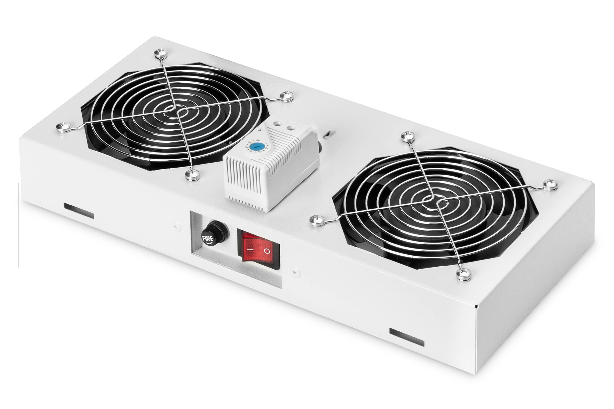 DIGITUS DN-19 FAN-2-WM-T Dachlüftereinheit für 483 mm (19") Wandgehäuse DIGITUS DN-19 FAN-2-WM-T Dachlüftereinheit für 483 mm (19") Wandgehäuse