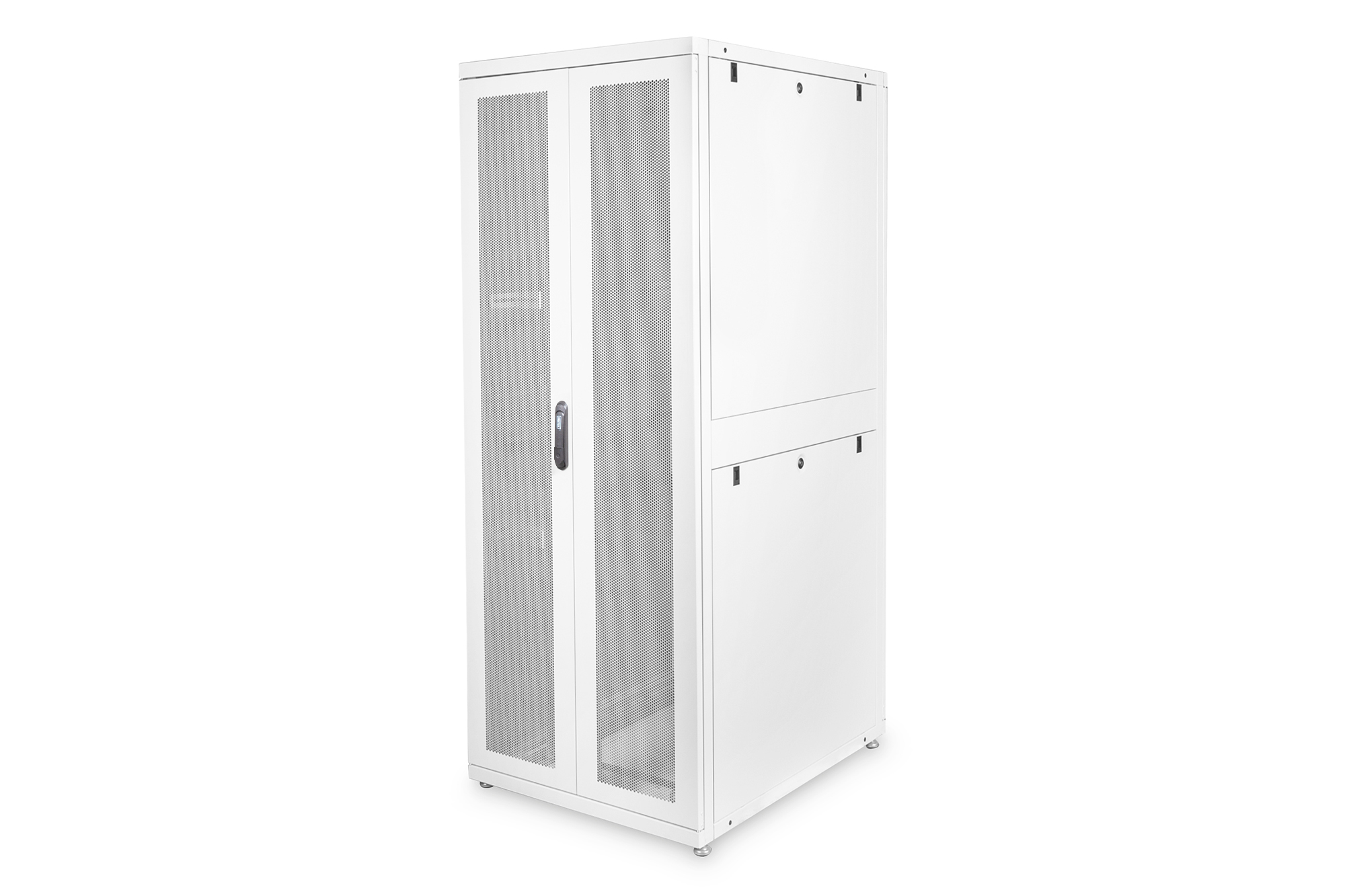 server rack, Schrank, Metallrack, Gehäuse, belüftet Tür