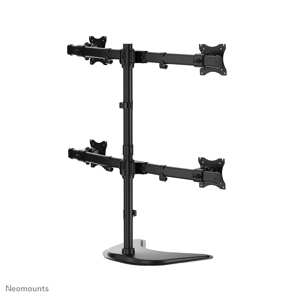 monitorstand, dualarms, wandhalterung, verstellbar, schwarz