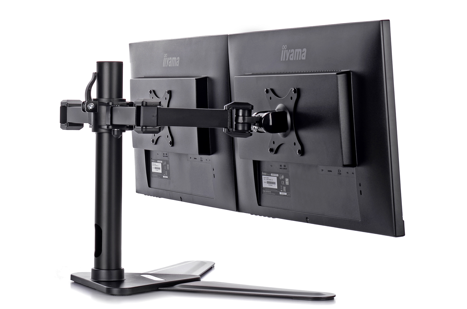 Monitorarm, Doppelmonitor, Vesa-Halter, Verstellarm, Schwarz