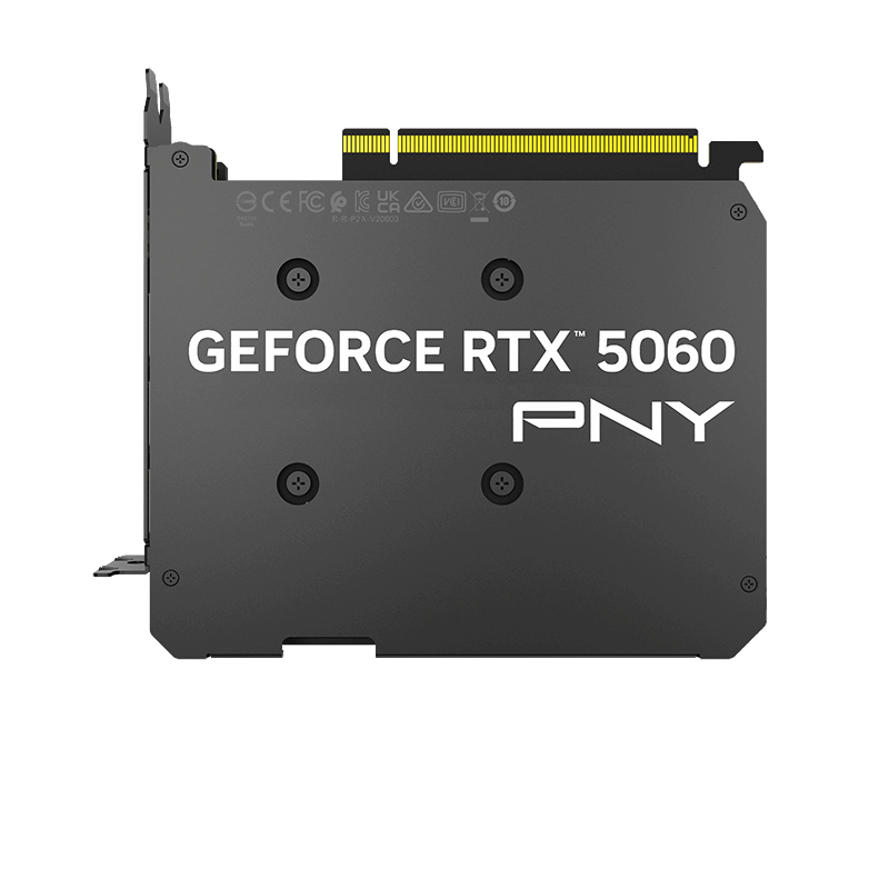 GeForce RTX 5060, PNY, Grafikkarte, PCIe-Steckplatz, Kühlungsidee