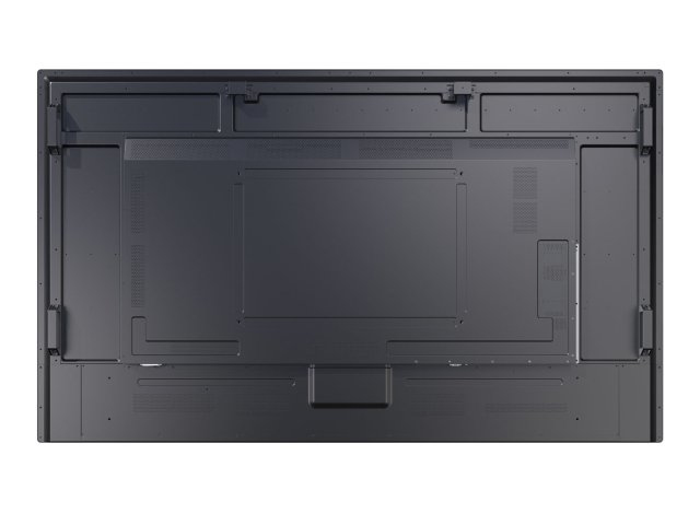 Fernseher, Flachbildschirm, Rückseite, schwarzes Gehäuse