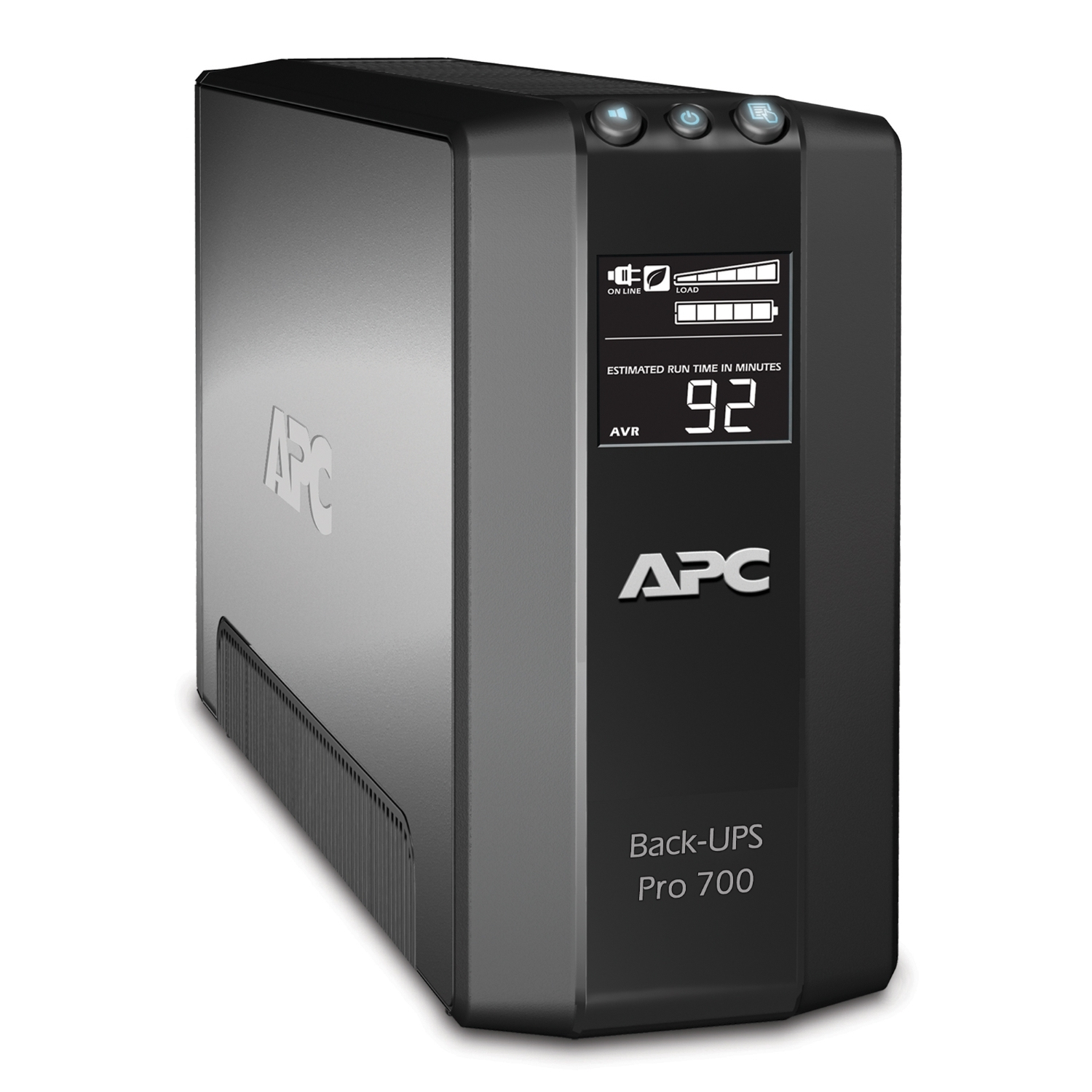 Back-UPS Pro 700, unterbrechungsfreie Stromversorgung, APC, LCD-Anzeige, schwarze Gehäuse